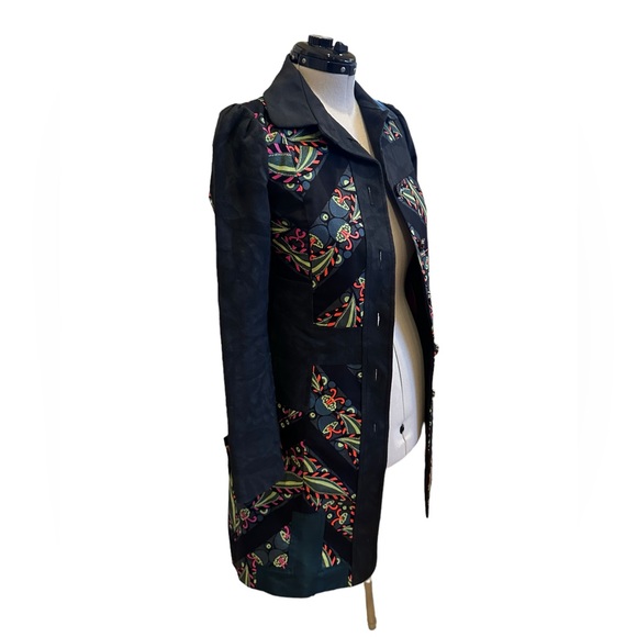 Rare Gorgeous Unique Custo Barcelona Trench Coat Size 38/Small (A24)